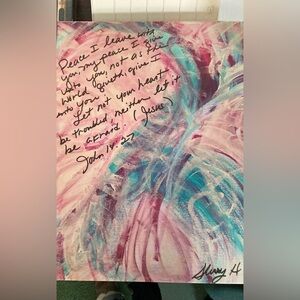 Inspirational Abstract Art Print with Quote